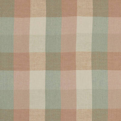 CLARKE & CLARKE - AUSTIN CHECK - MINERAL/BLUSH