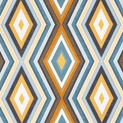 CLARKE & CLARKE - TERRAZZO - TEAL/SPICE