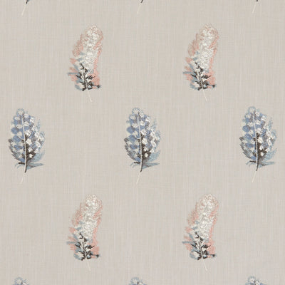 CLARKE & CLARKE - PLUMIS - BLUSH/LINEN