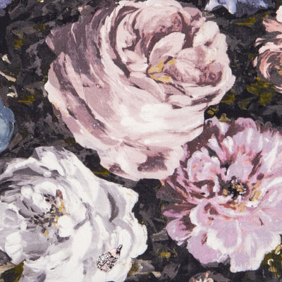 CLARKE & CLARKE - FLORETTA - BLUSH/CHARCOAL