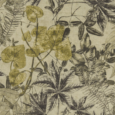 CLARKE & CLARKE - MADAGASCAR - CHARCOAL/CHARTEUSE
