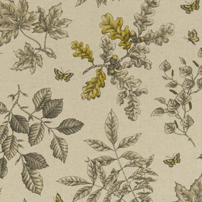 CLARKE & CLARKE - HORTUS - CHARCOAL/OCHRE