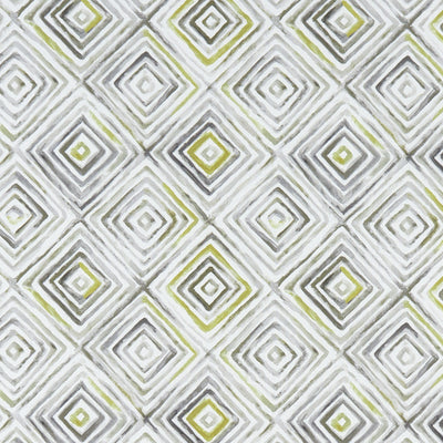 CLARKE & CLARKE - OTIS - CHARTREUSE/CHARCOAL