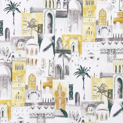 CLARKE & CLARKE - MARRAKECH - CHARCOAL/OCHRE