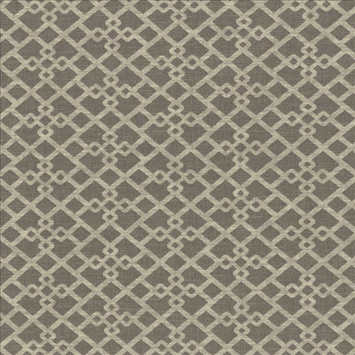 KASMIR FABRICS-FAVORED - GREYSTONE