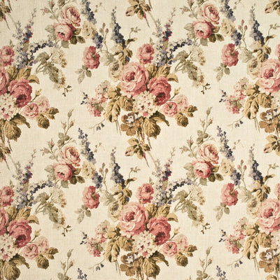 MULBERRY FABRICS - VINTAGE FLORAL - ANTIQUE/ROSE