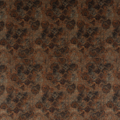 MULBERRY FABRICS - BOHEMIAN VELVET - TEAL/SPICE