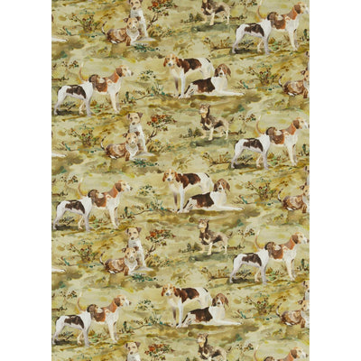 MULBERRY FABRICS - MULBERRY FABRICS HOUNDS LINEN - MULTI
