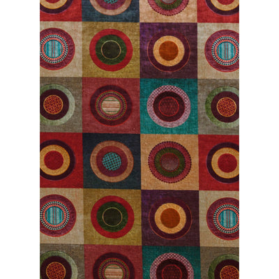 MULBERRY FABRICS - DRESS CIRCLE VELVET - RED/PLUM