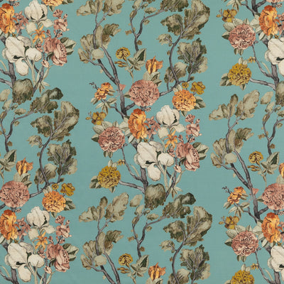 MULBERRY FABRICS - WILD SIDE - TEAL