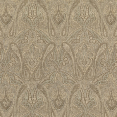 MULBERRY FABRICS - CANVAS PAISLEY - MINERAL