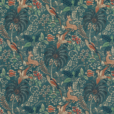 MULBERRY FABRICS - FANTASIA - TEAL