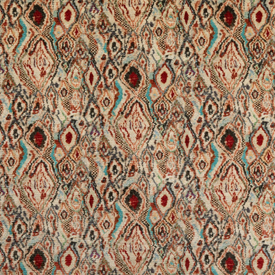MULBERRY FABRICS - PAINT BOX - TEAL/SPICE