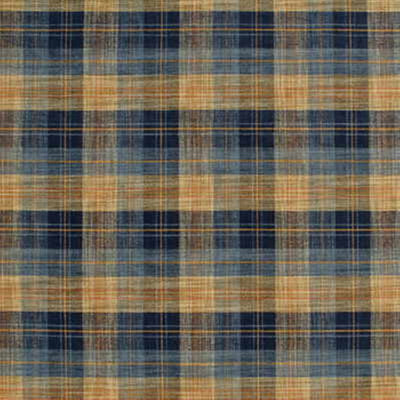 MULBERRY FABRICS - CLAN CHENILLE - BLUE/MOLE