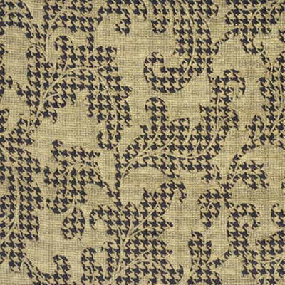 MULBERRY FABRICS - ACANTHUS LEAVES - BEIGE/CHOCOLATE/TAN