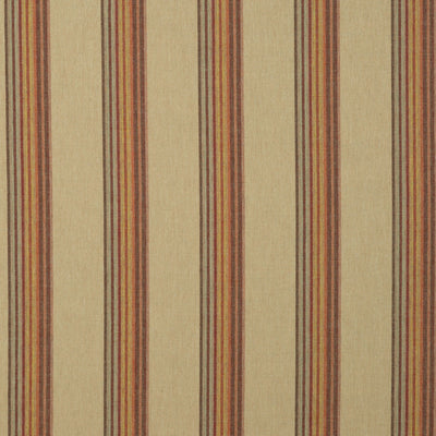 MULBERRY FABRICS - TWELVE BAR STRIPE - SAND/ROSE