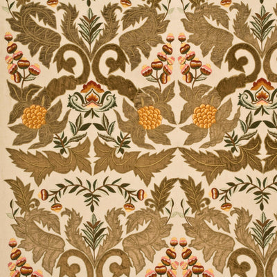 MULBERRY FABRICS - CONSTANTINE LINEN - SAGE/GOLD