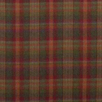 MULBERRY FABRICS - COUNTRY PLAID - RED/LOVAT/HEATHER