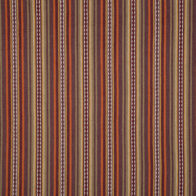 MULBERRY FABRICS - DALTON STRIPE - SPICE/PLUM