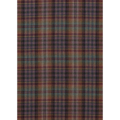 MULBERRY FABRICS - NEVIS - TEAL/SIENNA/MAUVE