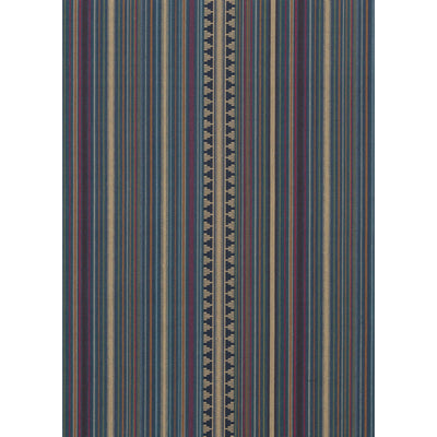 MULBERRY FABRICS - PAGEANT STRIPE - TEAL