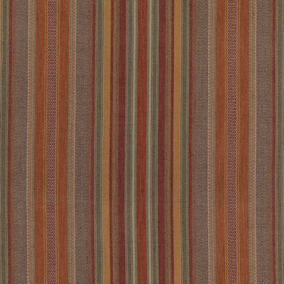 MULBERRY FABRICS - RUSTIC STRIPE - RED/PLUM