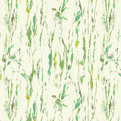 KASMIR FABRICS-FEATHERS - GREEN