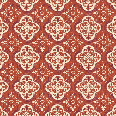 KASMIR FABRICS-FOIL - BURNT ORANGE