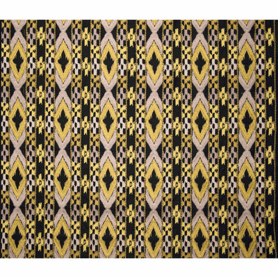 GASTON Y DANIELA FABRICS - QUEEN - BLK/AMARILLO