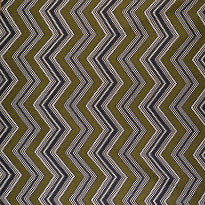 GASTON Y DANIELA FABRICS - ZIG ZAG - VERDE/NAVY