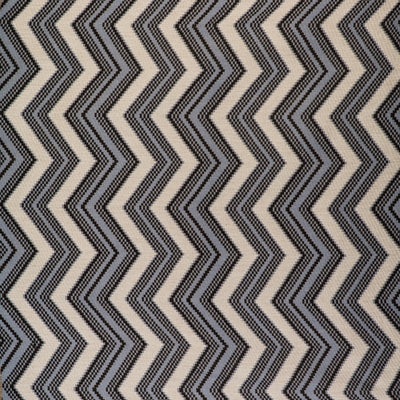 GASTON Y DANIELA FABRICS - ZIG ZAG - CRUDO/AZUL