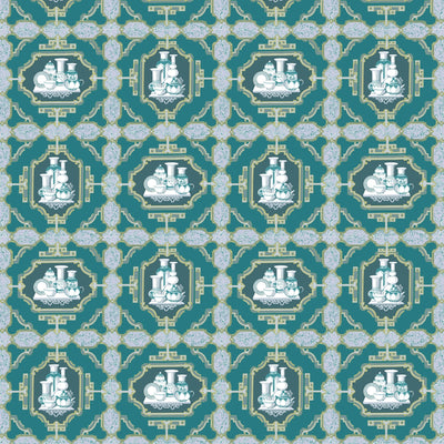 GASTON Y DANIELA FABRICS - PORCELANAS - ESMERALDA
