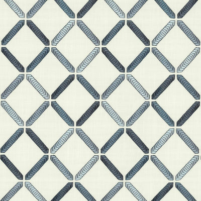 KASMIR FABRICS-GEO RIBBON - MARINE
