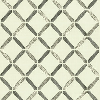 KASMIR FABRICS-GEO RIBBON - SEAGULL
