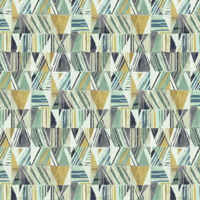 KASMIR FABRICS-GEOMETRIC - BLUESTONE