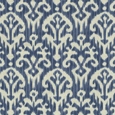 KASMIR FABRICS-GIANNA IKAT - ROYAL