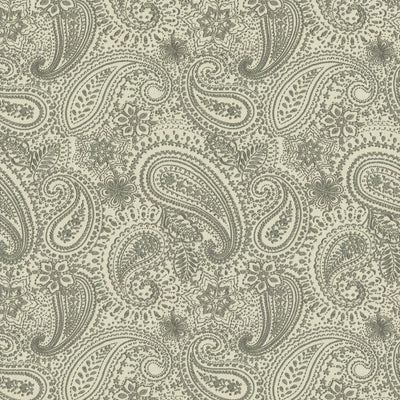 KASMIR FABRICS-GRAPHIC PAISLEY - GREY