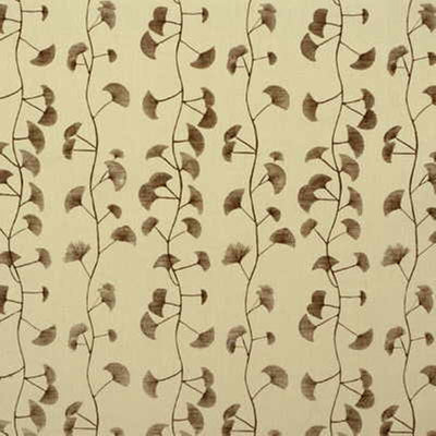 GROUNDWORKS FABRICS - FANS - CREAM/CHOCOLATE
