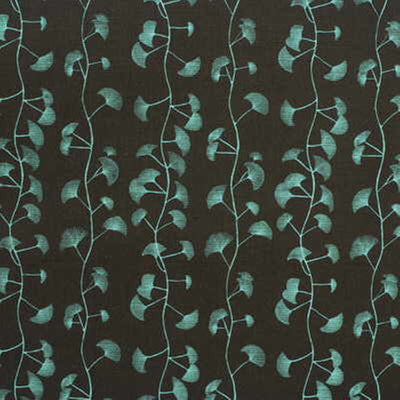 GROUNDWORKS FABRICS - FANS - CHOCO/POOL