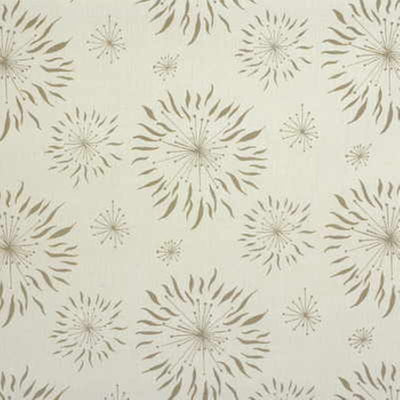 GROUNDWORKS FABRICS - DANDELION - WHITE/TAUPE