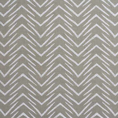 GROUNDWORKS FABRICS - HERRINGBONE - JUTE/WHITE