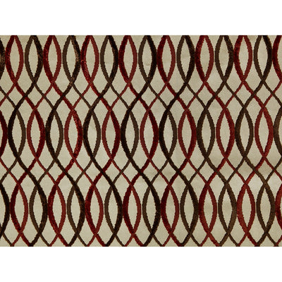 GROUNDWORKS FABRICS - INFINITY - BEIGE/RUST