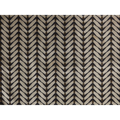 GROUNDWORKS FABRICS - ZEBRANO - BEIGE/MIDNIGHT
