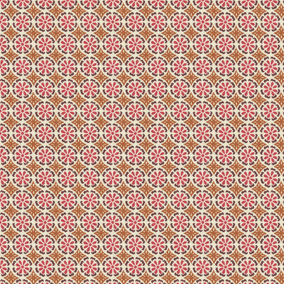 GROUNDWORKS FABRICS - DAISY DAISY - PINK/CLAY