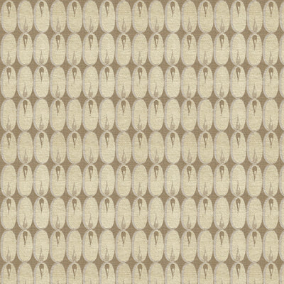 GROUNDWORKS FABRICS - OVAL FLAME - WHITE