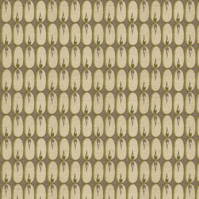 GROUNDWORKS FABRICS - OVAL FLAME - LIME