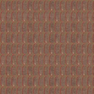 GROUNDWORKS FABRICS - OVAL FLAME - RED