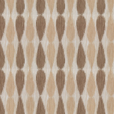 GROUNDWORKS FABRICS - IKAT DROPS - TAUPE