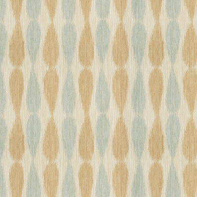 GROUNDWORKS FABRICS - IKAT DROPS - AQUA