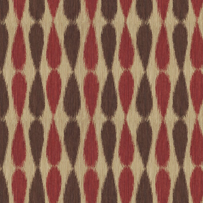 GROUNDWORKS FABRICS - IKAT DROPS - RED